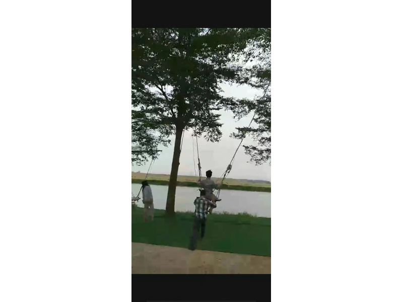 云南曲靖原始秋千完工